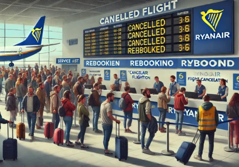 Odwołany lot Ryanair: Jak przebiega proces ponownej rezerwacji biletów?