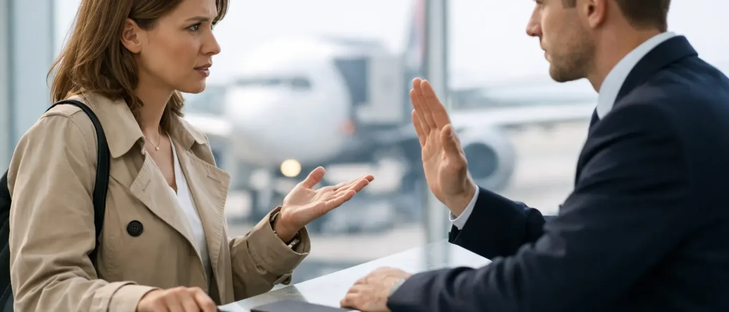 Co zrobić przy odmowie wejścia na pokład?